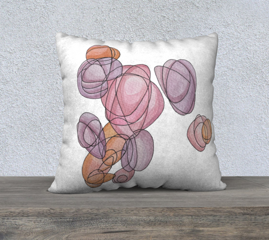 Bunch of Tulips Throw Pillow