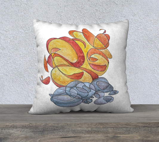 Low tide Throw Pillow