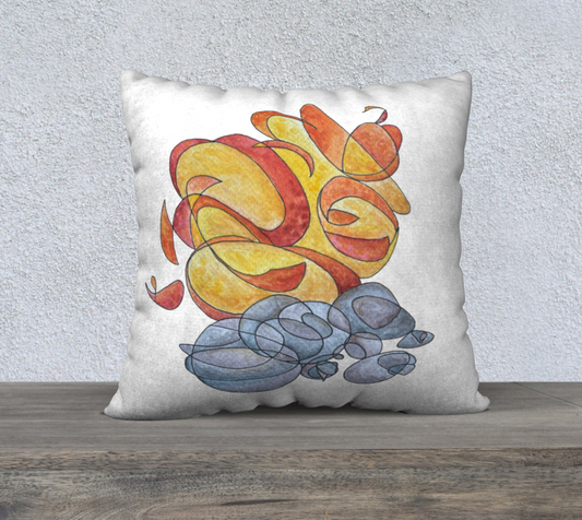 Low tide Throw Pillow